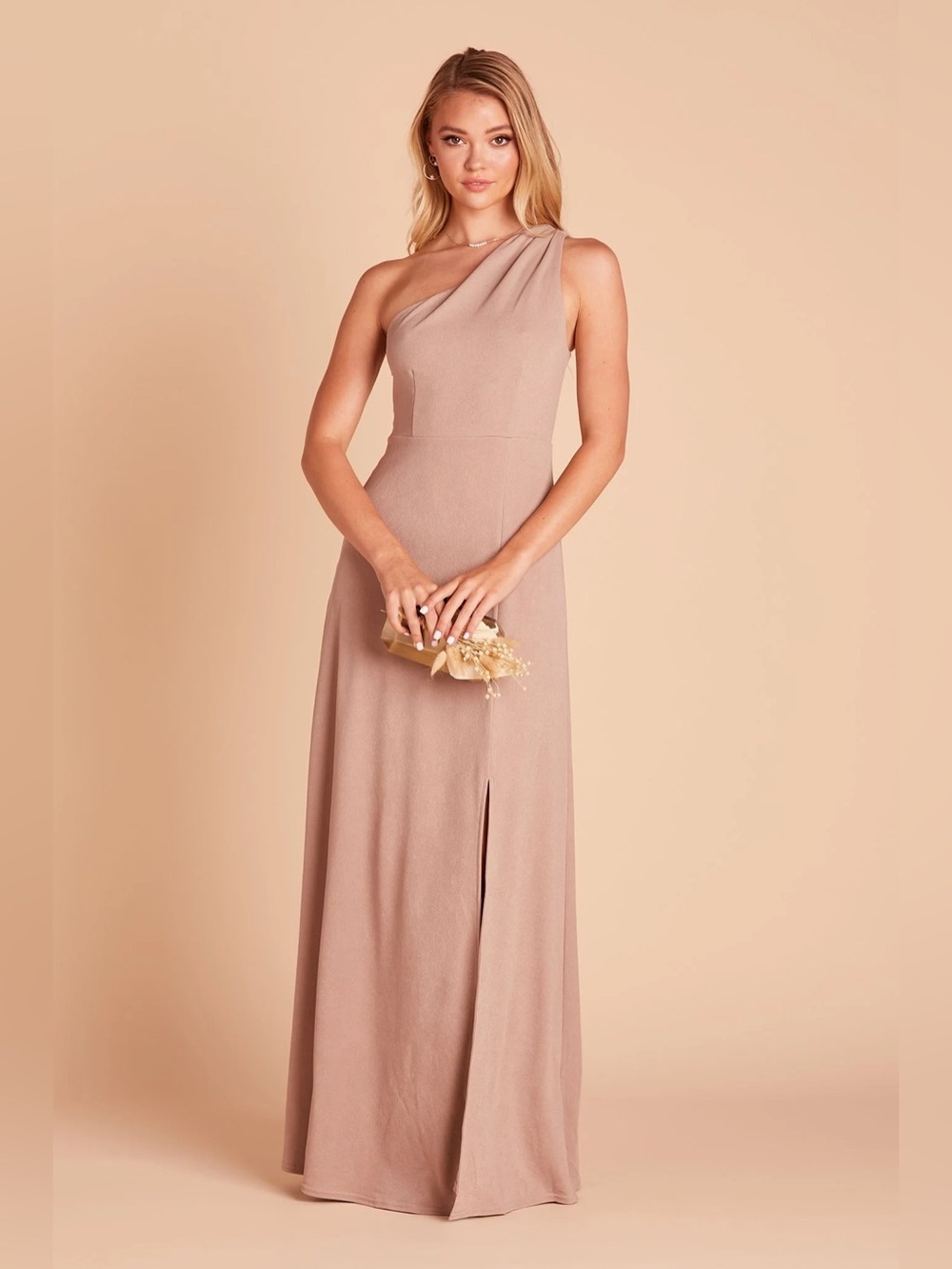 Birdy Grey Kira Crepe Dress in Taupe
